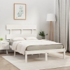 vidaXL Estructura de cama madera maciza blanca 120x200 cm