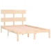 Estructura de cama de madera maciza 140x200 cm