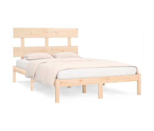 Estructura de cama madera maciza 180x200 cm