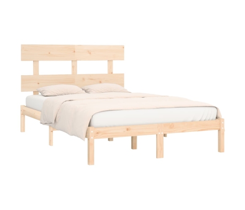 Estructura de cama madera maciza 180x200 cm