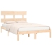 Estructura de cama madera maciza 180x200 cm