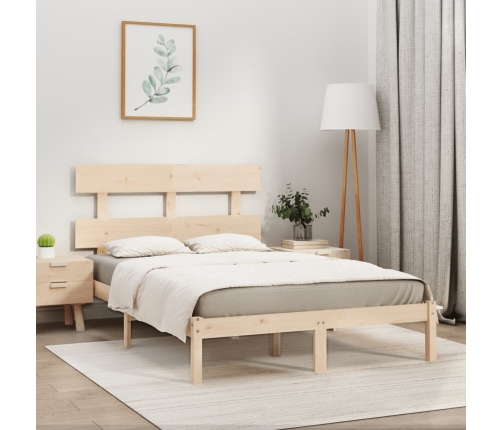 Estructura de cama madera maciza 180x200 cm