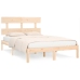 Estructura de cama de madera maciza 200x200 cm