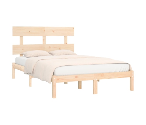 Estructura de cama de madera maciza 200x200 cm