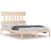 Estructura de cama madera maciza 120x190 cm