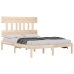 Estructura de cama madera maciza 120x190 cm