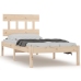 Estructura de cama de madera maciza 100x200 cm