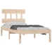 Estructura de cama de madera maciza 100x200 cm