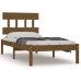 Estructura de cama madera maciza marrón miel 100x200 cm