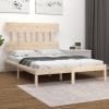 Estructura de cama de madera maciza 120x200 cm