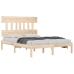 Estructura de cama de madera maciza 140x200 cm