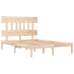 Estructura de cama de madera maciza 140x200 cm