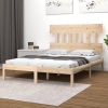 Estructura de cama de madera maciza 200x200 cm