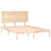 Estructura de cama sin colchón madera maciza de pino 140x190 cm