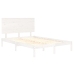 Estructura de cama sin colchón madera de pino blanca 140x190 cm