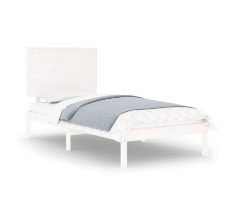 Estructura cama sin colchón madera maciza pino blanca 100x200cm