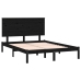 Estructura de cama madera maciza de pino negro 120x200 cm