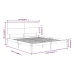 Estructura de cama madera maciza 150x200 cm