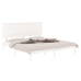 Estructura de cama madera maciza blanca King Size 150x200 cm