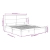Estructura de cama madera maciza 180x200 cm
