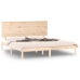 Estructura de cama sin colchón madera maciza de pino 200x200 cm