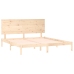 Estructura de cama sin colchón madera maciza de pino 200x200 cm
