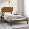 Estructura de cama de madera maciza marrón miel 100x200 cm