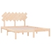 Estructura de cama de madera maciza 140x200 cm
