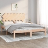 Estructura de cama de madera maciza 150x200 cm