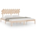 Estructura de cama de madera maciza super king 180x200 cm