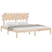 Estructura de cama de madera maciza super king 180x200 cm