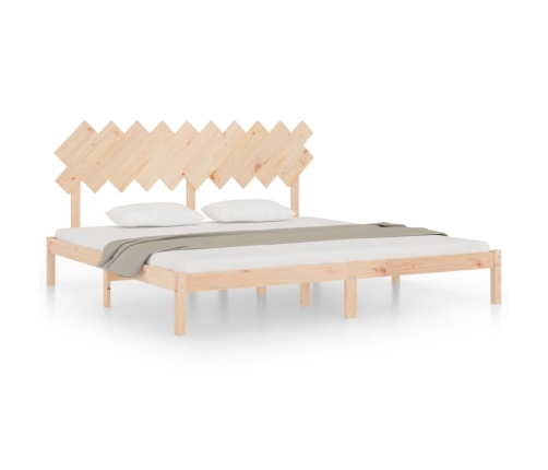 vidaXL Estructura de cama de madera maciza 200x200 cm