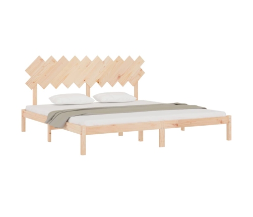 vidaXL Estructura de cama de madera maciza 200x200 cm