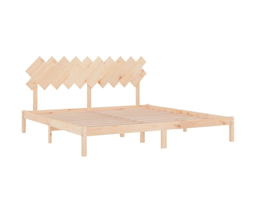 vidaXL Estructura de cama de madera maciza 200x200 cm