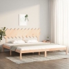 vidaXL Estructura de cama de madera maciza 200x200 cm