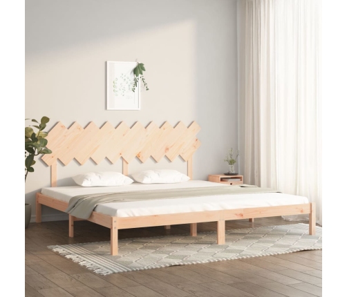 vidaXL Estructura de cama de madera maciza 200x200 cm