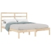 Estructura de cama sin colchón madera maciza de pino 140x190 cm