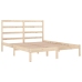 Estructura de cama sin colchón madera maciza de pino 140x190 cm