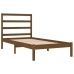 Estructura de cama madera maciza pino marrón miel 100x200 cm