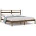 Estructura de cama madera maciza de pino marrón miel 200x200 cm