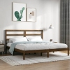 Estructura de cama madera maciza de pino marrón miel 200x200 cm