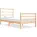 Estructura de cama madera maciza de pino 90x190 cm