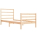 Estructura de cama madera maciza de pino 90x190 cm