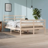 Estructura de cama sin colchón madera maciza de pino 140x200 cm