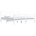 Estructura de cama sin colchón madera de pino blanco 200x200 cm