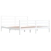 Estructura de cama sin colchón madera de pino blanco 200x200 cm