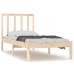 Estructura de cama sin colchón madera maciza pino 75x190 cm