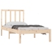 Estructura de cama madera maciza de pino 90x190 cm