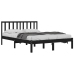 Estructura de cama madera maciza de pino negro 135x190 cm