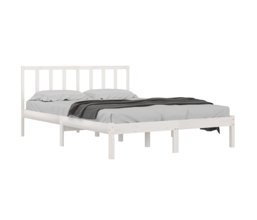 Estructura de cama sin colchón madera pino blanco 120x200 cm